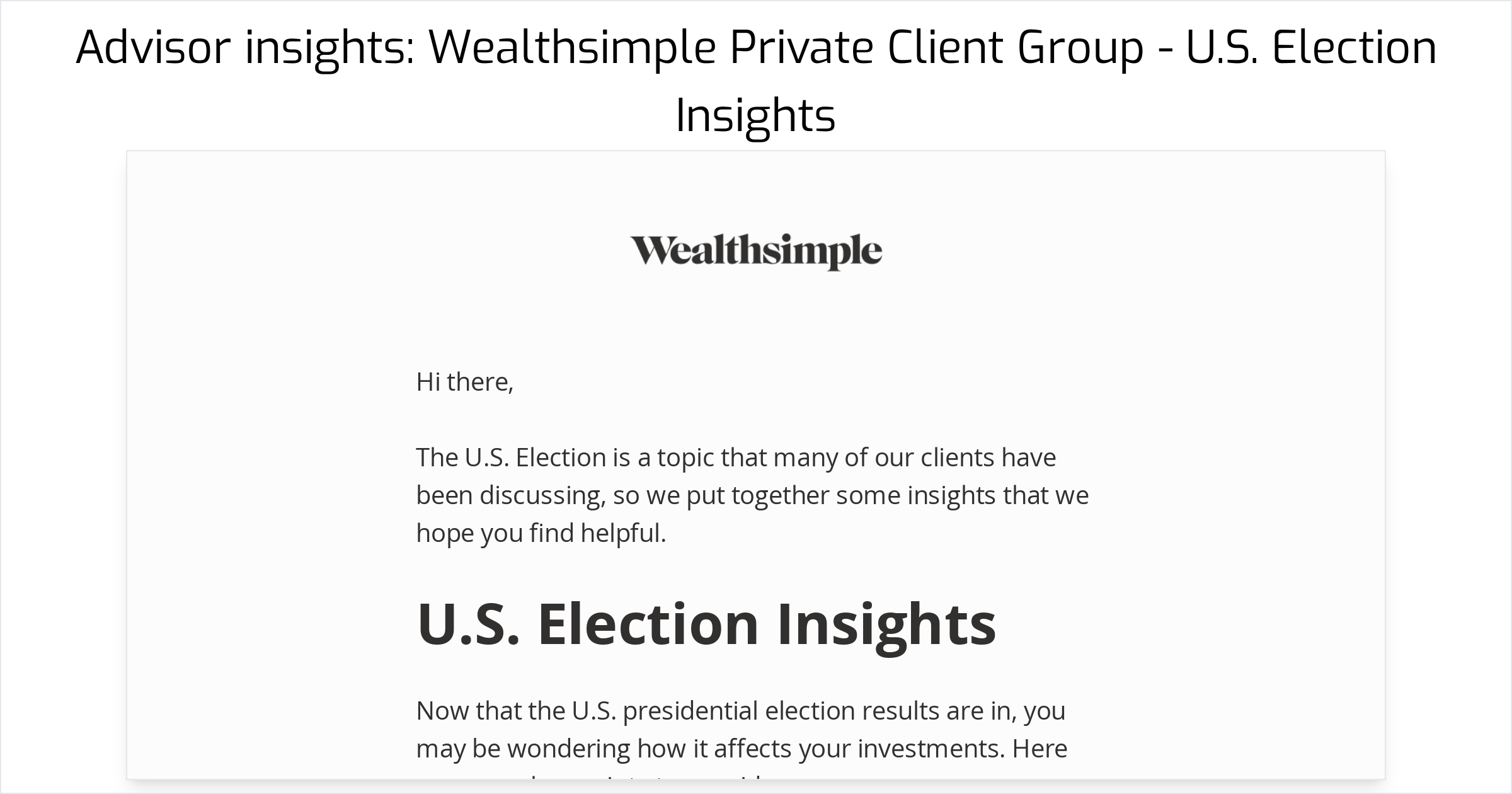 WEALTHSIMPLE ADVISOR INSIGHTS visual data 8
